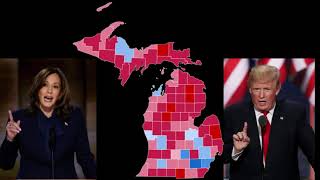 Michigan Polling Shift Analysis Harris V Trump Sept [upl. by Smart]