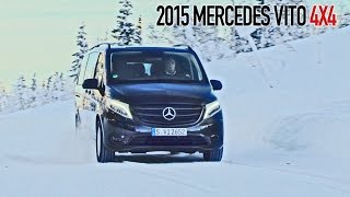 Mercedes Vito 4x4 2015 Test Drive on Snow [upl. by Esiuqram879]