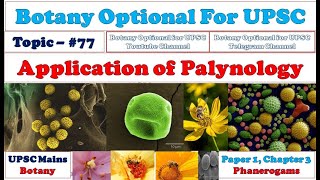 Palynology Palynology in Botany Palynology in Relation to Taxonomy Paleontology Lecture [upl. by Hussar456]