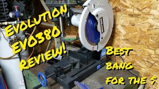 Evolution Power Tools EVOSAW380 15Inch Steel Cutting Chop Saw Review [upl. by Marston]