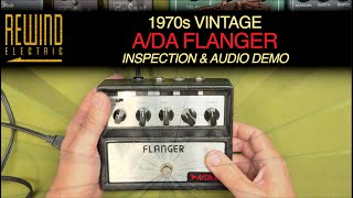 1970s Vintage ADA Flanger  Inspection amp Demo [upl. by Emad801]