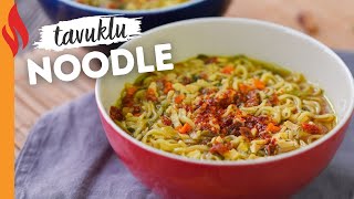 Tavuklu Noodle Çorbası  Nasıl Yapılır [upl. by Rovner]