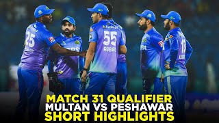 PSL 9  Short Highlights  Multan Sultans vs Peshawar Zalmi  Match 31  Qualifier  M2A1A [upl. by Oiziruam]