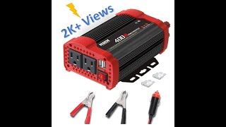 Unboxing amp Review of Everstart 400W DC to AC Power Inverter Not the Plus One [upl. by Mya763]