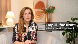 Copiii fac urât când nu se simt ascultați [upl. by Fabian]