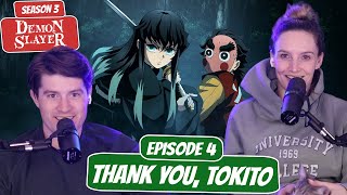 MUICHIRO FINDS UPPER 5  Demon Slayer Season 3 Reaction  Ep 4 “Thank You Tokito” [upl. by Wagoner]