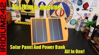 Emergency Power Anywhere  LUVKNIT 10W Portable Solar Charger Power Bank [upl. by Carmita]