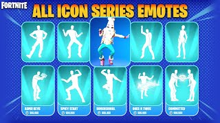 ALL TIKTOK EMOTES amp DANCES IN FORTNITE Icon Celebrities [upl. by Mather]