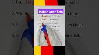 Haben oder Sein Wann benutzt man sie 🇩🇪 germangrammar germanlanguage habenodersein learn [upl. by Misab]