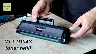 MLTD104S toner Refill Drum change [upl. by Ydnew]