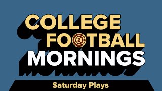 College Football Mornings Saturdays Plays October 20th [upl. by Bethina]