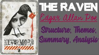 The Raven by Edgar Allan Poe  Structure Themes Summary Analysis [upl. by Jens]