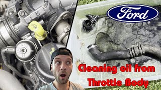 EGR Blanking and Throttle Body cleaning Ford Mondeo [upl. by Molli679]