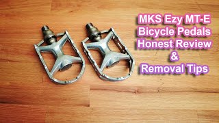 MKS Ezy MTE Quick Release Bicycle Pedals Honest Review  Removal Tips [upl. by Roper]