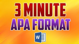 Word 2016  How to Format Paper in APA Style [upl. by Christoffer]