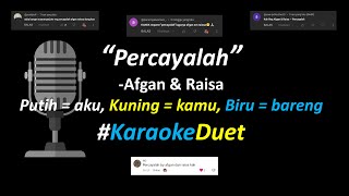 Afgan amp Raisa  Percayalah Karaoke Duet Version  Part Cowok Only [upl. by Marsiella]