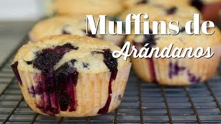 MUFFINS DE ARÁNDANOS  Cómo Hacer Ponqués de Arandanos  SyS [upl. by Pattison979]