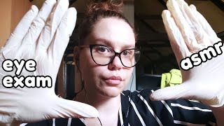 ASMR FAST eye exam 🎧✨light triggers glove sounds follow my instructions 💤 [upl. by Rramel]