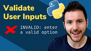 How to Validate User Inputs in Python  Input Validation in Python [upl. by Rehpotsihc]