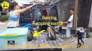 Riding scooter 2T goped 2Tak baering kopling jebol cari kopi [upl. by Esinad24]