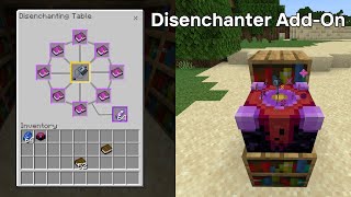 Ultimate Minecraft Bedrock Disenchantment Table AddOn Easily Remove Enchantments [upl. by Cleo]