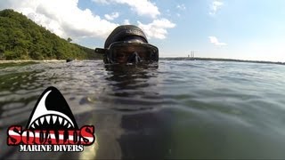 PORT JEFFERSON NY OLD PIER DIVE  SQUALUS MARINE DIVERS [upl. by Merritt181]