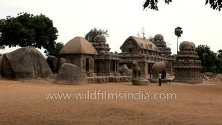 Five Rathas in Mahabalipuram [upl. by Elatsyrk]