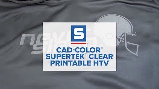 CADCOLOR® SuperTEK™ Clear Printable HTV [upl. by Adnirim]