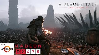 Athlon 3000G  RX 470 All Settings  A Plague Tale Innocence [upl. by Sualokin]