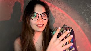 АСМР❤️Моя коллекция блесков и помад💄Расхламляем косметичку🥹asmr асмр cosmetics tingles [upl. by Kolodgie570]