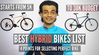 Best Hybrid Cycle List From 5 To 30K Budget  4 Points To Keep In Mind While Buying Your Next Hybrid [upl. by Ursi]