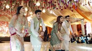 Bride Cousins Dance performance  Nadiyon Paar  Shayan Ather  Best Pakistani Wedding Dance [upl. by Iveksarap]