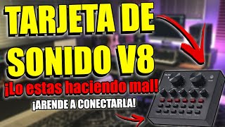 ⭐Conecta correctamente tu tarjeta de sonido v8 al celular y a la computadora⭐ [upl. by Kirbee]