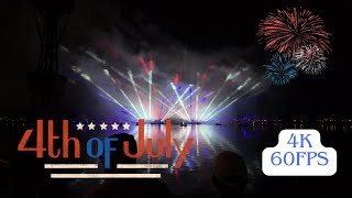 July 4th fireworks at Epcot 2024 4K 60FPS [upl. by Hazem492]