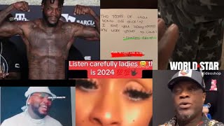 DEONTAY WILDER SMASHES BROTHERS WIFEMEN NOT CHECKING FOR WOMEN  WOMAN LEARNS KEY TO MEN [upl. by Nicky]