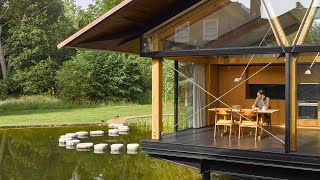 Incredible FloodProof House Built Over A Private Lake [upl. by Aistek]