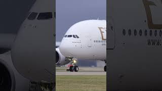 LOUD EMIRATES A380 TAKEOFF [upl. by Cornelia]