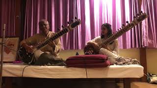 Music Sharing Sessions with CoTravelers❤️ Raga Bhairavi in Meditation with Sitar at Kaivalyadham [upl. by Nalo34]