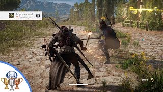 Assassins Creed Origins  Overdesign Trophy  Kill poisoned 35 enemy w a torch within 30 seconds [upl. by Sairacaz676]