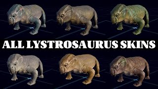 ALL LYSTROSAURUS SKINS  JURASSIC WORLD EVOLUTION 2 [upl. by Naji]