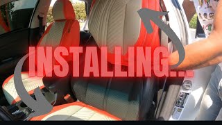 How to INSTALL Car Seat Covers in 5 mins  coverado Seat Covers Review [upl. by Roman]