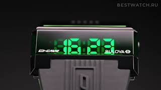 Электронные часы Bulova Computron DCave 98C141 [upl. by Louth500]