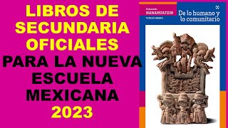 Soy Docente LIBROS DE SECUNDARIA OFICIALES PARA LA NUEVA ESCUELA MEXICANA 2023 [upl. by Bridwell385]