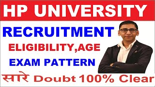 HPU Recruitment 2022 Notification  Apply online for this HPU Recruitment 2022 [upl. by Sedruol594]