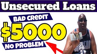 Unsecured Loans  5 Best Unsecured Personal Loans For Poor Credit No Credit Check [upl. by Hacim]