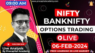 06 February Live Trading  Nifty Banknifty Live Options Trading  Nifty 50 Live nifty50 live [upl. by Bowyer]