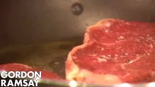 How to Make Steak Diane and Sautéed Potatoes  Gordon Ramsay [upl. by Asor16]