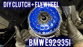 BMW 335i Spec Stage 3 Clutch Install DIY [upl. by Arabelle]