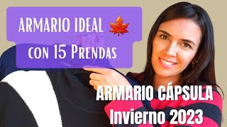 🍁ARMARIO CAPSULA INVIERNO 2023  15 IMPRESCINDIBLES PARA UN ARMARIO IDEAL  MOTF  Asesora de Imagen [upl. by Washington393]