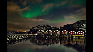 Aurora boreale in Norvegia Narvik e Lofoten [upl. by Elleval162]